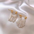 Elegant Glass Curtain Earrings