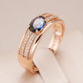 Elegant ring made of multicolored zirconia