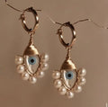Vintage Nazar Bead Earrings