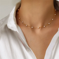 Elegant small pearl necklace