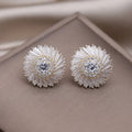 Elegant bright spiral earrings