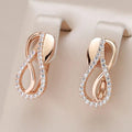 Elegant bright hollow drop earrings