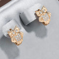 Elegant bright owl earrings