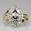 Crystal Gold Shiny Ring