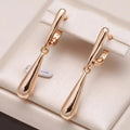 Elegant Gold Water Drop Earrings