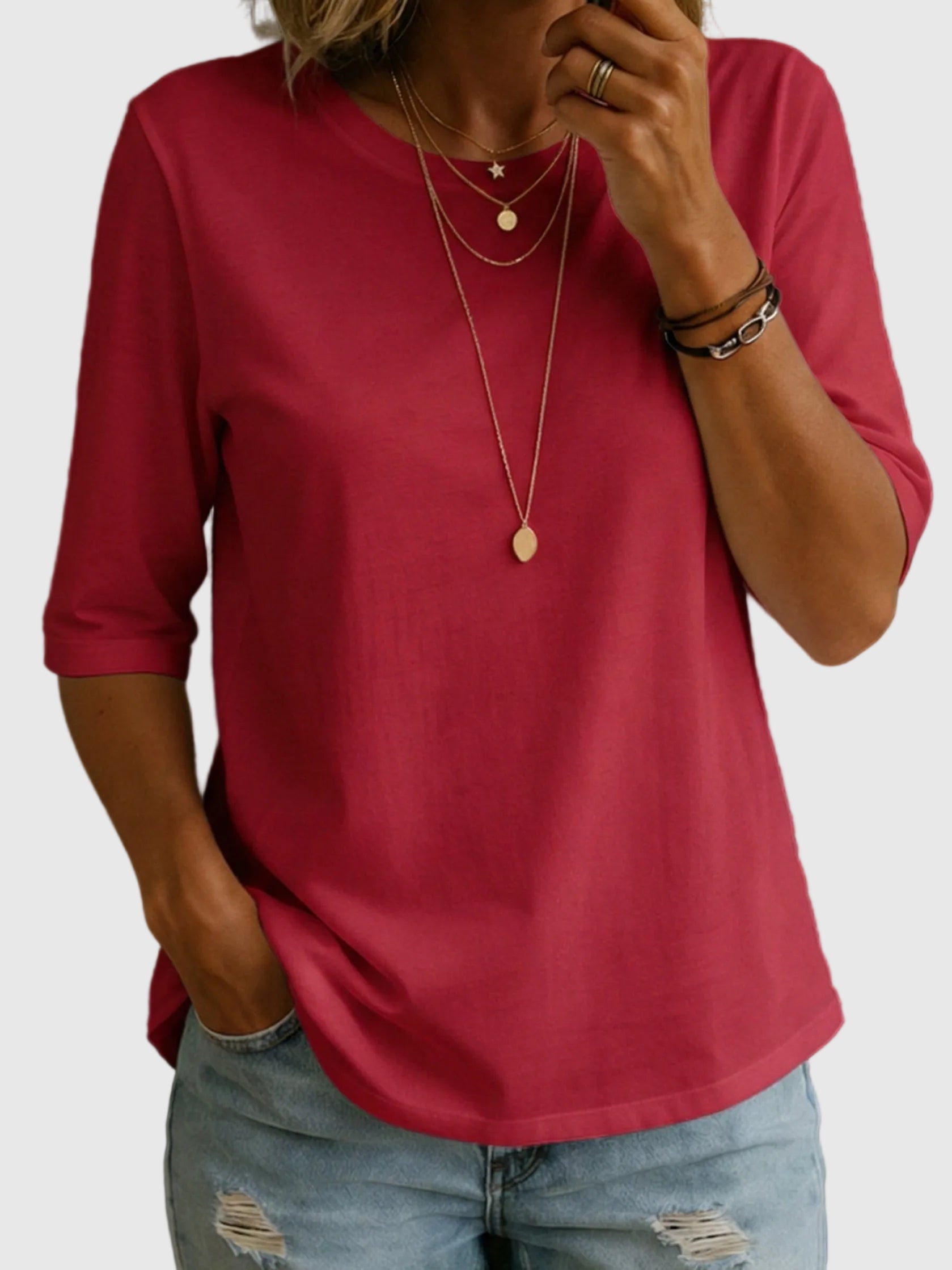 Orsolya - Sommer bomulds t-shirt