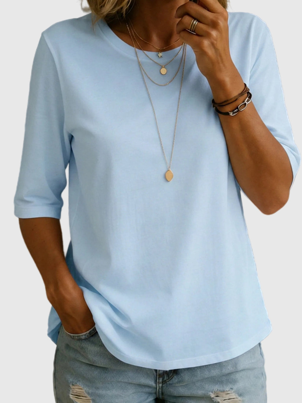 Orsolya - Sommer bomulds t-shirt
