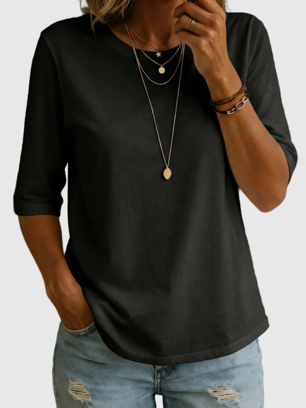 Orsolya - Sommer bomulds t-shirt