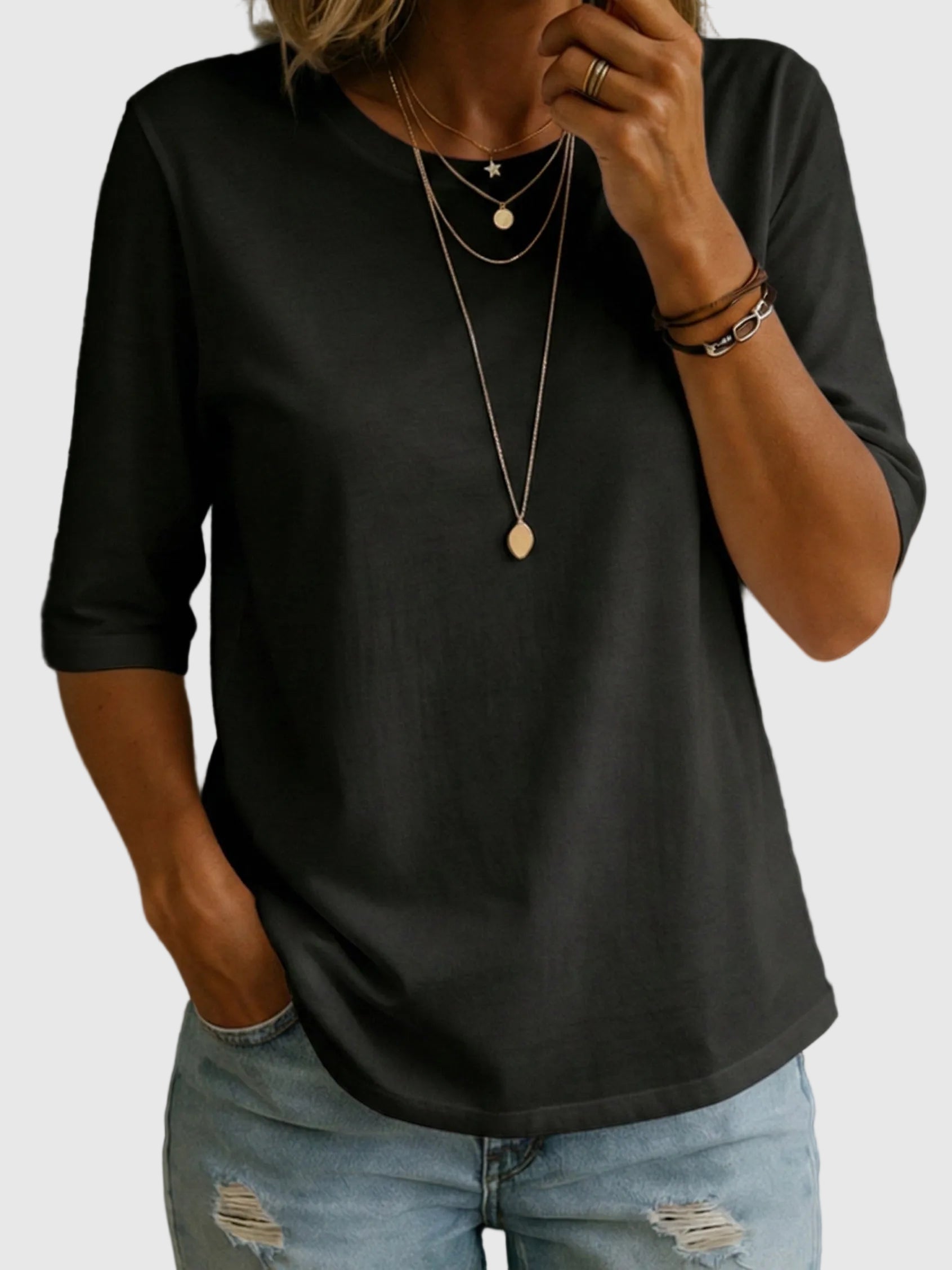 Orsolya - Sommer bomulds t-shirt