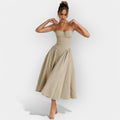 Elegant midi kjole til sommer