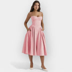 Elegant midi kjole til sommer