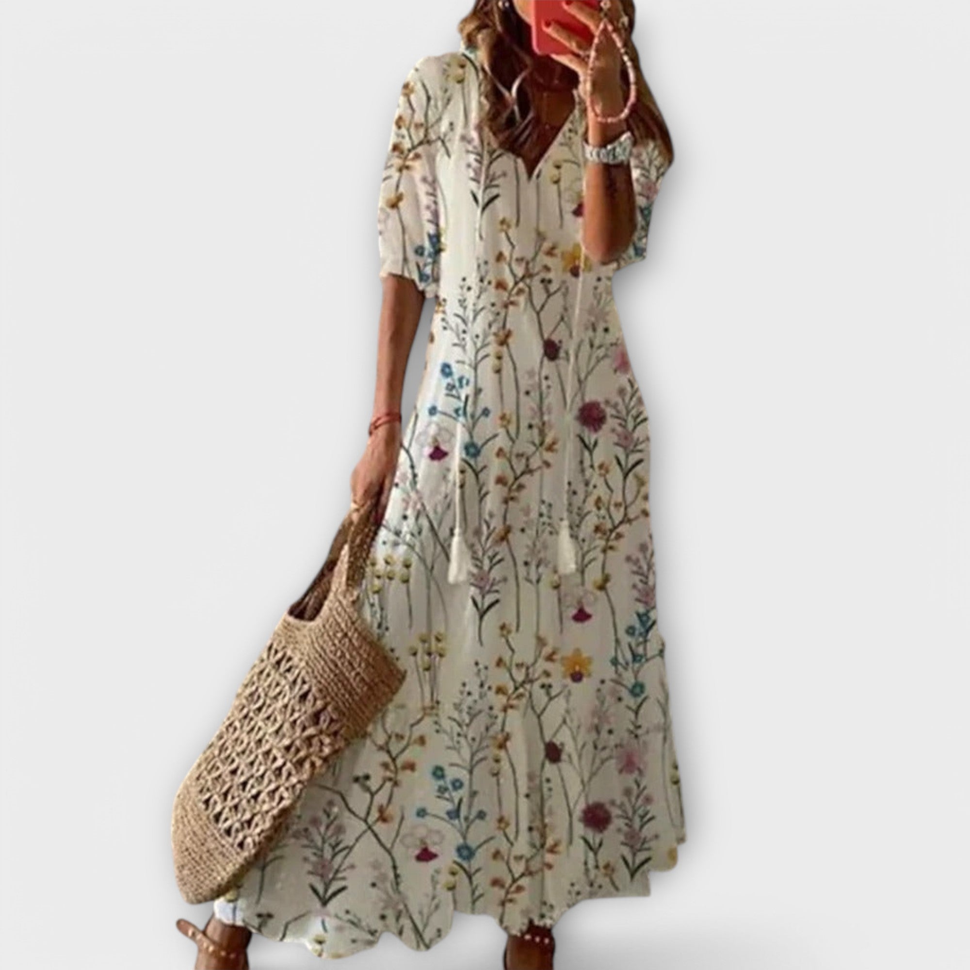 Betina - Boho maxi kjole